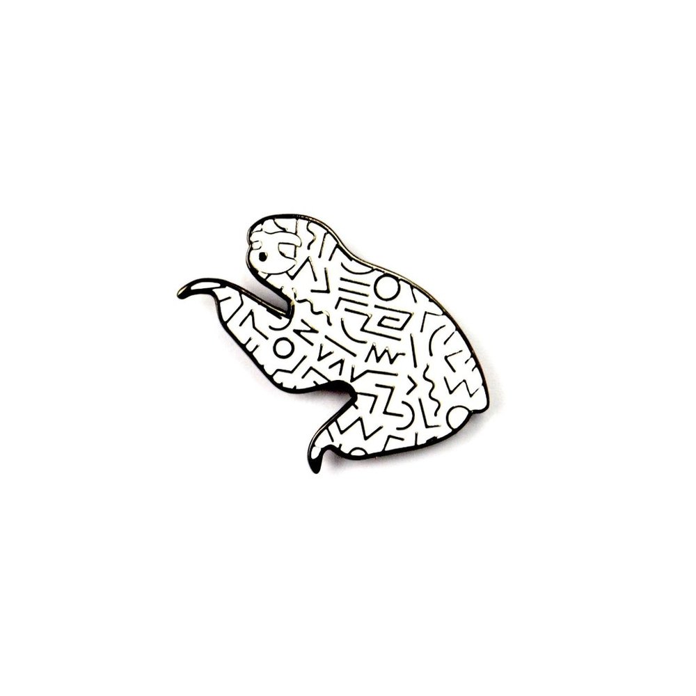 Enamel Pin Custom Lapel The White 90s Sloth Hat Pin